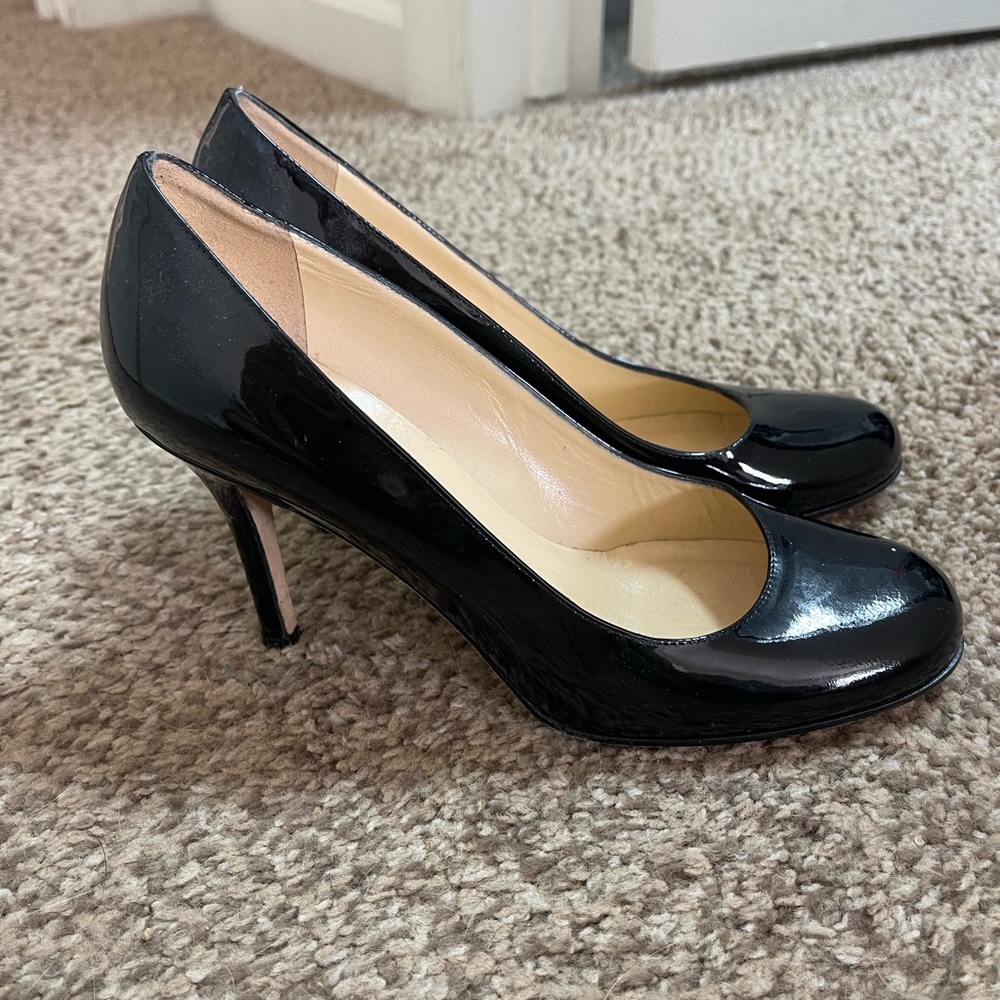 Kate Spade black patent heel - 7.5
